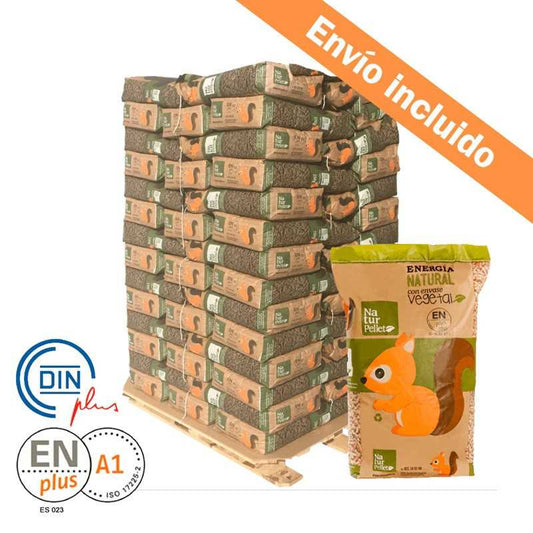 Naturpellet – palet 70 sacos