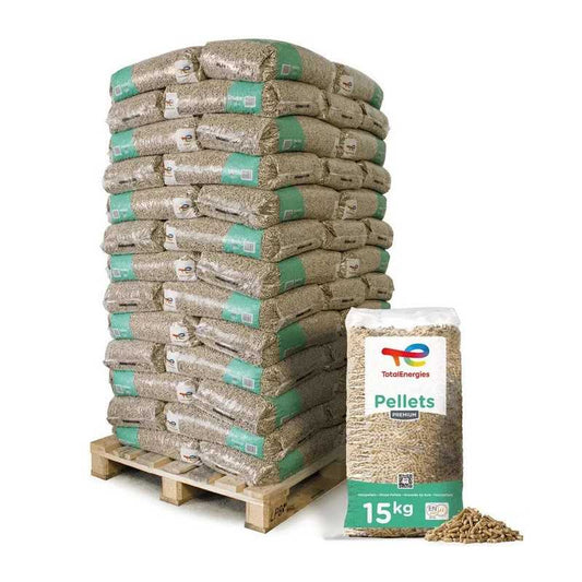 Palet de 80 sacos de pellets Total Energies